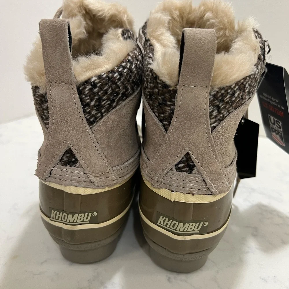 US Ski Team Tan and Brown Winter Boots